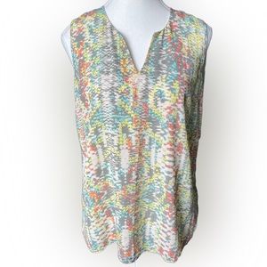 Daniel Rainn Snakeskin Pattern Sleeveless Top